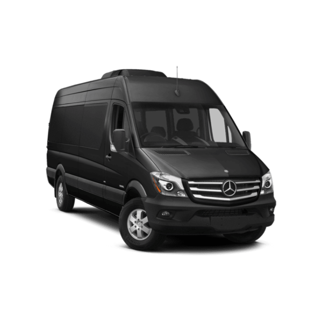 Chauffeured Benz Sprinter, luxury Sprinter service, group travel Sprinter, Mercedes-Benz Sprinter, corporate van service, event transportation, spacious van hire, professional chauffeurs