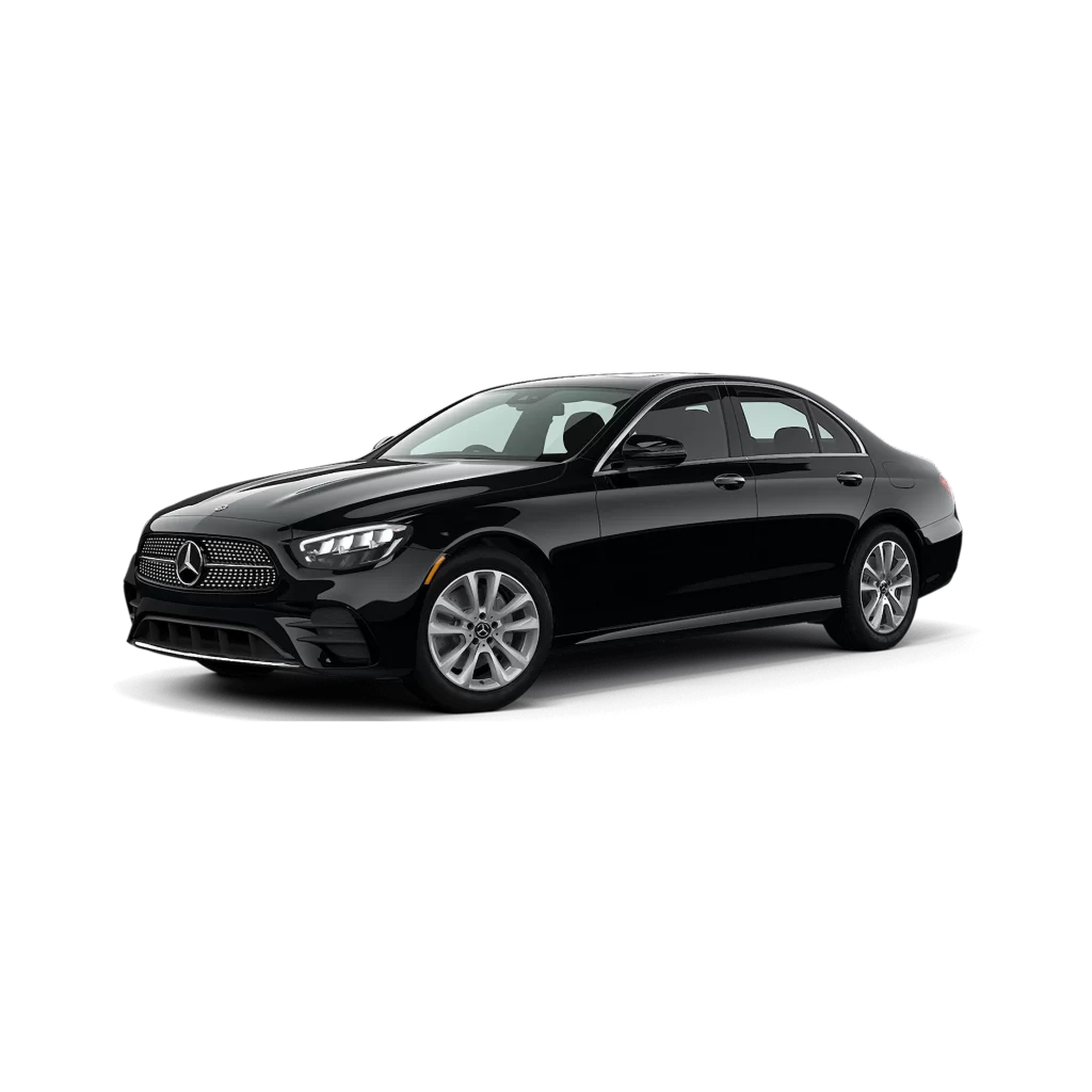 Chauffeured Mercedes-Benz E-Class service for premium, comfortable, and stylish transportation