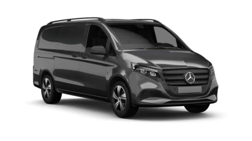 Chauffeured Benz V-Class van service for luxury group travel and business transportation