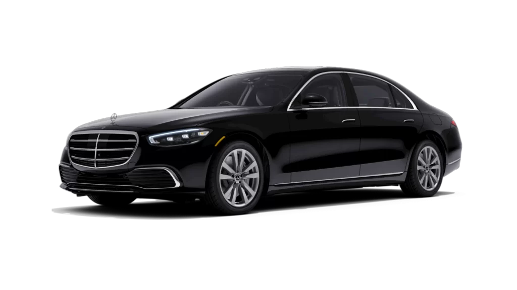 Chauffeured Mercedes-Benz S-Class car service offering luxury, comfort, and premium transportation