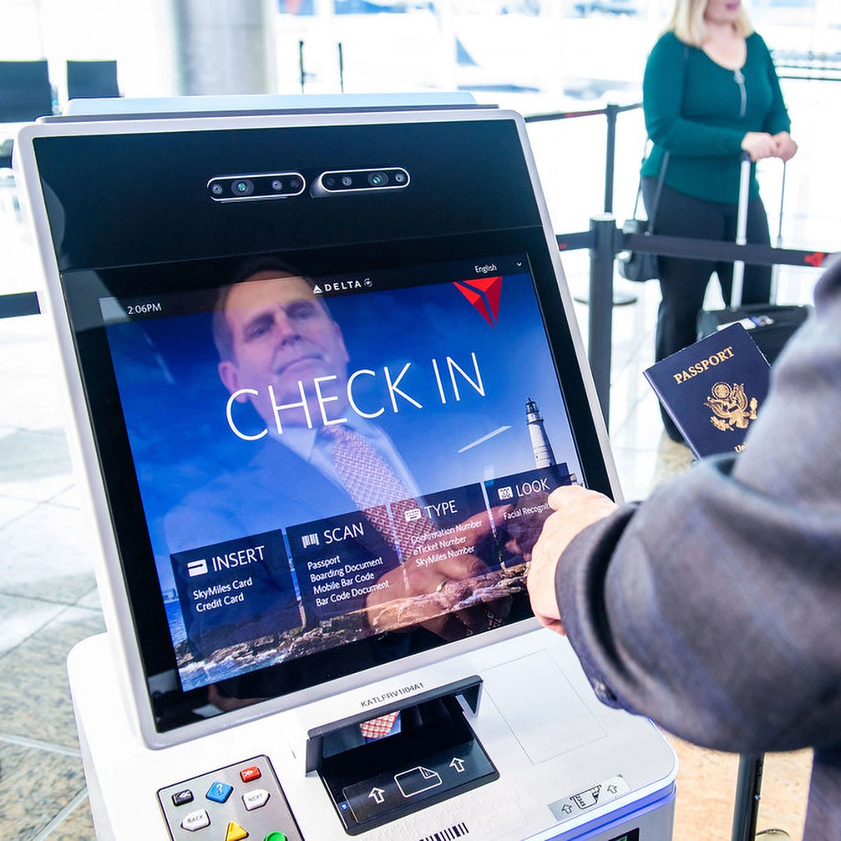 Facial recognition technology at Suvarnabhumi Airport streamlining passenger check-in for fast, convenient, and secure travel